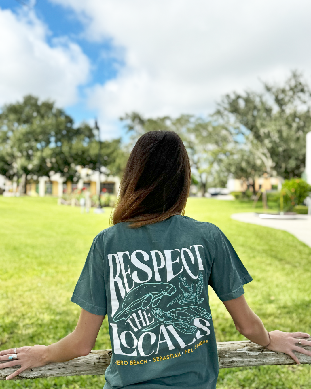 Respect the Locals T-Shirt - Blue Spruce