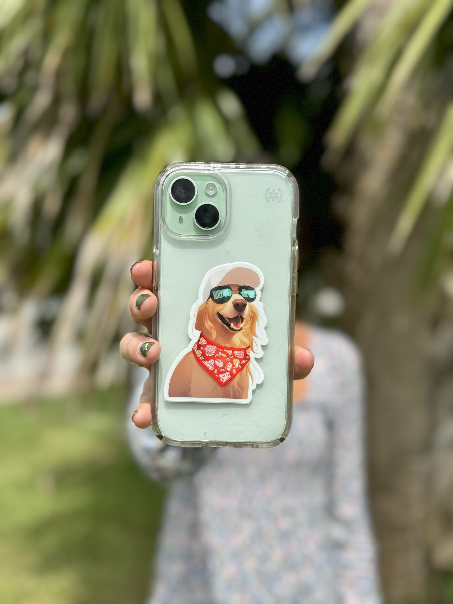 Cool Calvin: Golden Retriever Sticker