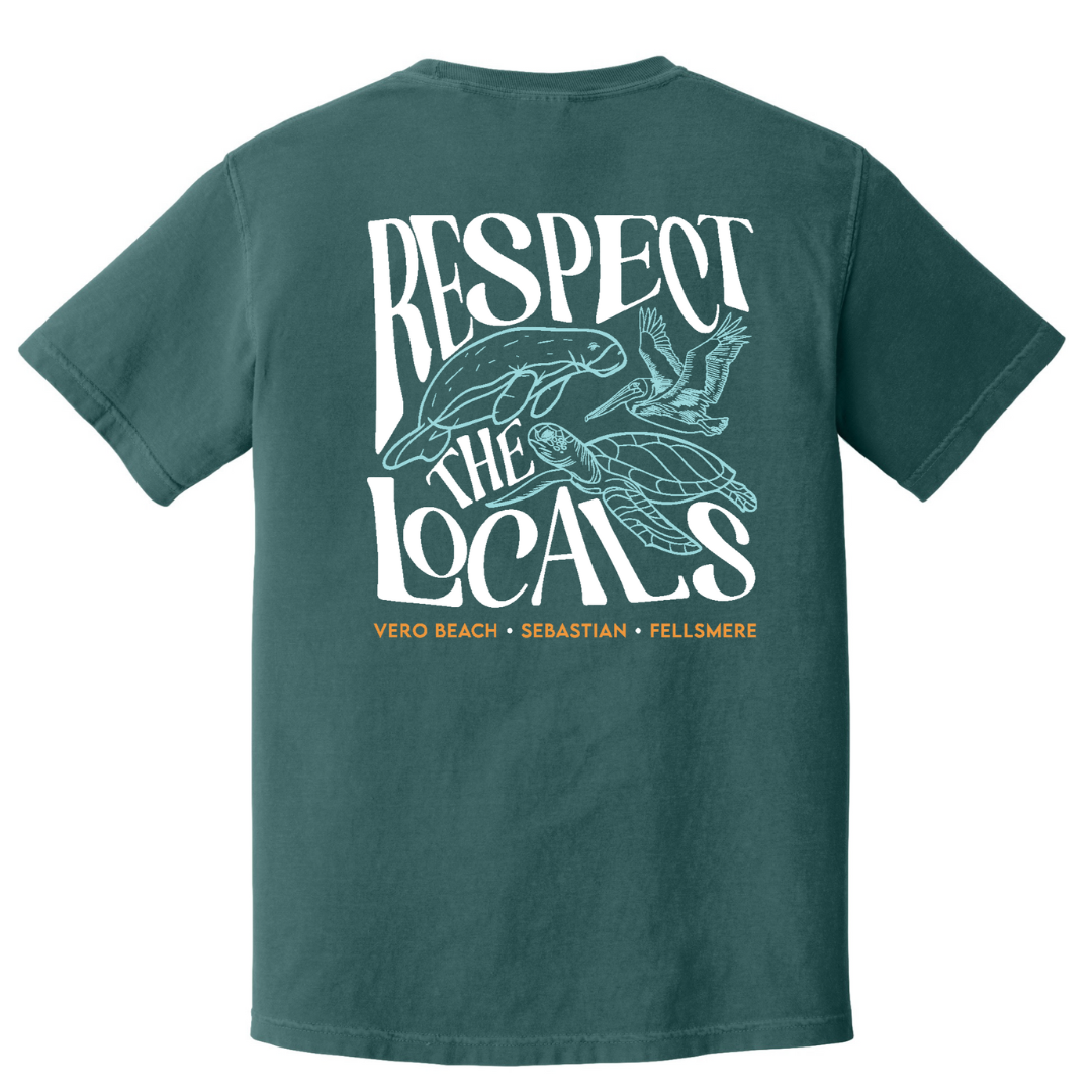 Respect the Locals T-Shirt - Blue Spruce